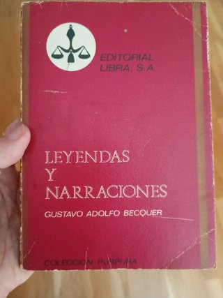 Libro Leyendas y Narraciones Bécquer