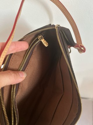 Bolso de mano Louis Vuitton Marrón Dorado