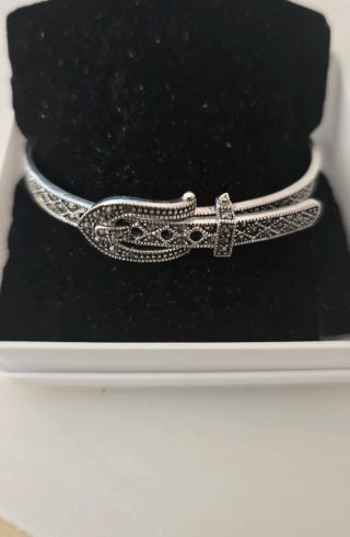 Pulsera Plata Mujer Diseño Hebilla
