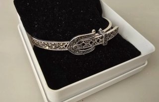 Pulsera Plata Mujer Diseño Hebilla