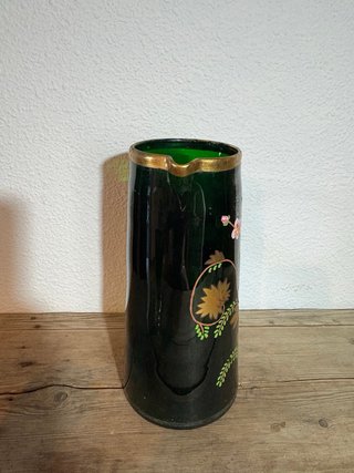 CARAFFA E BICCHIERI IN CRISTALLO ANTICO