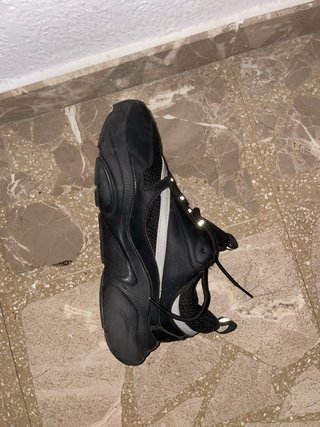 Zapatillas Dior B22 Negras y Plateadas 44