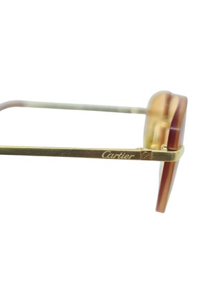 Cartier Vintage T-Eye Gold Titanium Occhiali