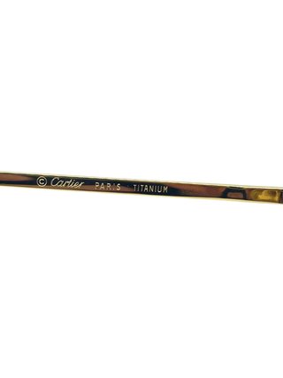 Cartier Vintage T-Eye Gold Titanium Occhiali