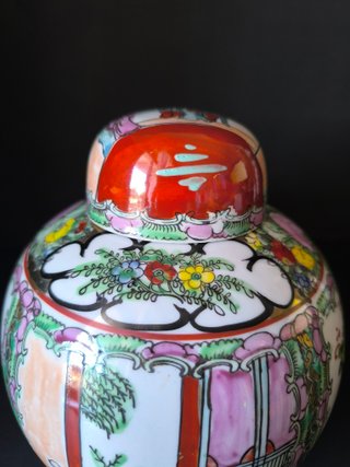 Pote 20cm Figuras Orientais Rivitex Porcelana