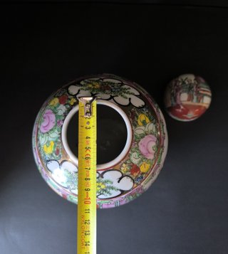 Pote 20cm Figuras Orientais Rivitex Porcelana