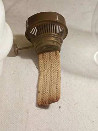 Lampada olio antica Fratelli Santini H37cm