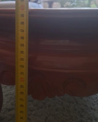 Mesa de centro mármol y madera