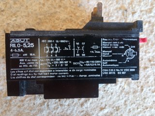 Contactor + relé térmico AGUT 4-6,5A trifásico