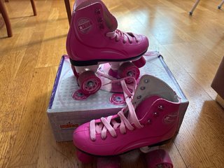 Patines de niña rosas