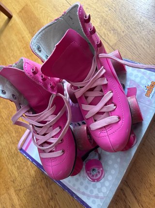 Patines de niña rosas