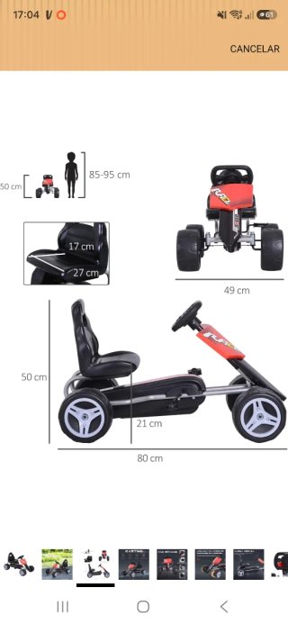 Kart a pedales infantil Race Star