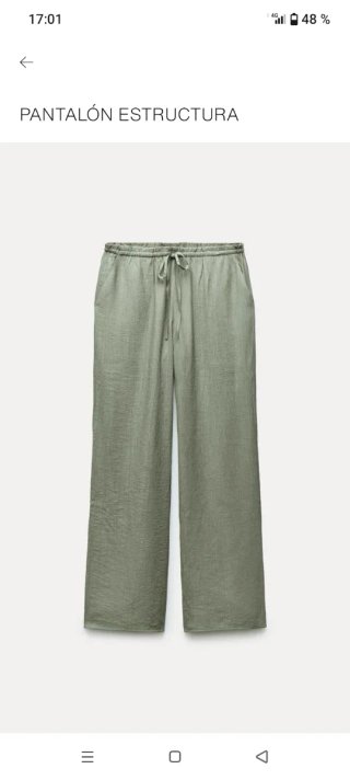 2 Pantalones Zara Talla L Verdes