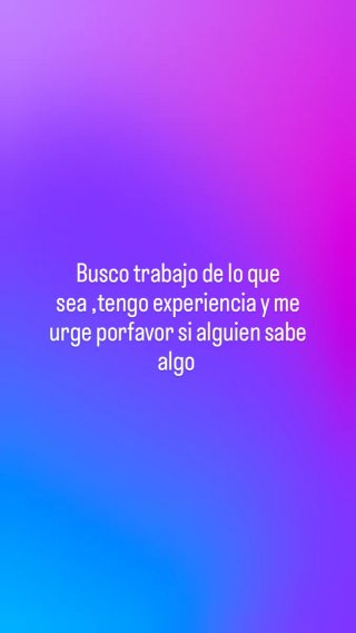 Busco trabajo !