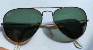 Gafas de sol Ray-Ban Aviator Doradas Verdes