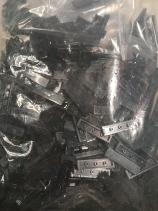 Lego 2431 Tile Preto 1x4 - 50 Unidades
