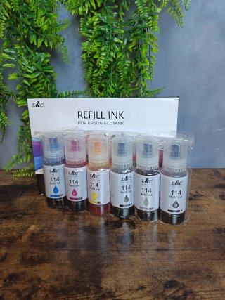 Kit 6 cartucce d'inchiostro Epson 114 Ecotank L&C