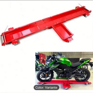 Soporte para moto rojo