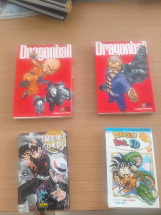 Pack 4 mangas Dragon Ball y Guardianes de la Noche