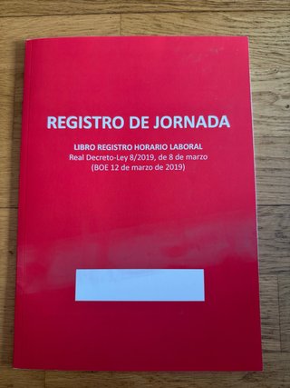 Libro de Registro de Jornada Laboral