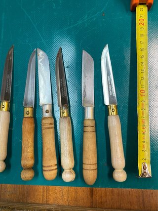 Juego de 10 cuchillos de madera