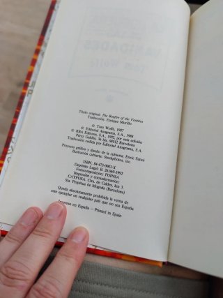 Libro La hoguera de las vanidades
