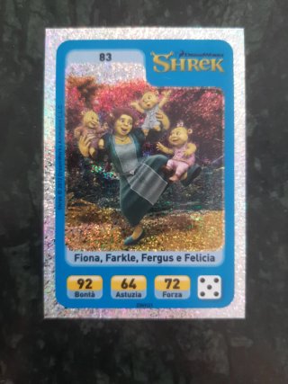 Carte Esselunga Eroi Dreamworks Shrek Fiona figli