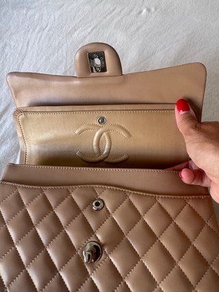 Bolso Chanel Piel Beige