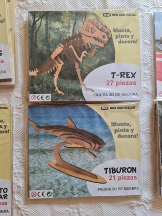 Lote Puzzles 3D Madera