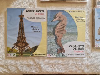 Lote Puzzles 3D Madera