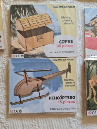 Lote Puzzles 3D Madera