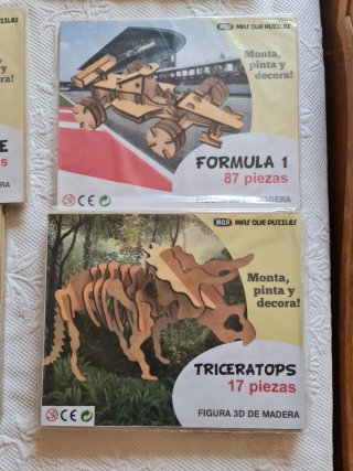 Lote Puzzles 3D Madera