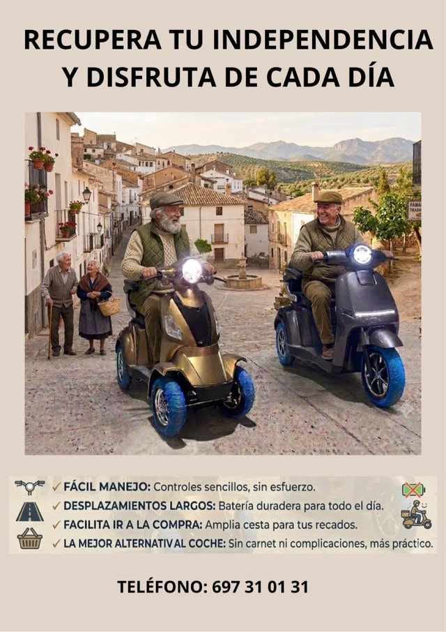 Moto Scooter silla eléctrica para Mayores