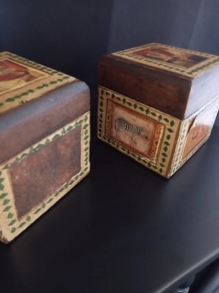 Cajas decorativas de madera (3 unidades)