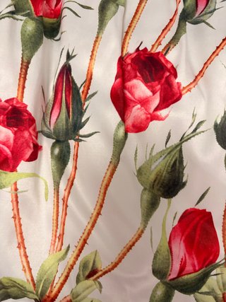 Vestido blanco con flores