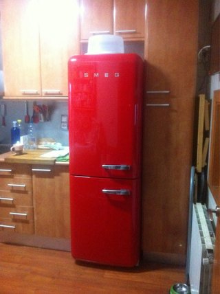 Nevera Smeg Roja Vintage 2m