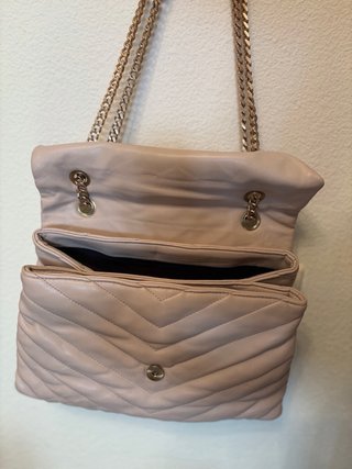 Bolso Parfois acolchado beige