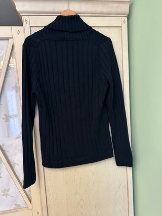 Chaqueta de punto hombre negra