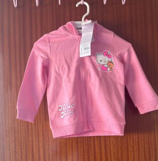 Sudadera niña Hello Kitty rosa
