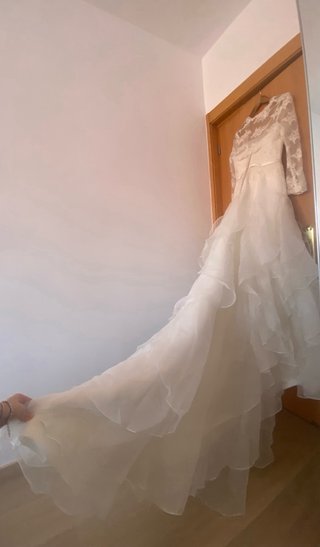 Vestido de Novia con Bolero Blanco talla 38