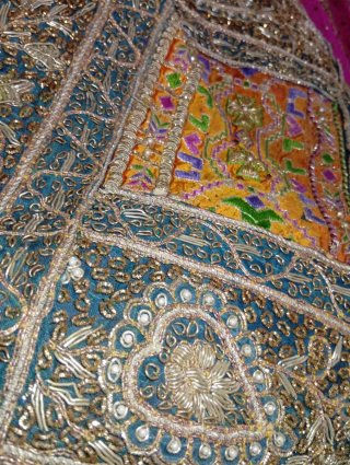 Tapiz decorativo patchwork multicolor