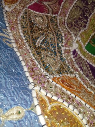 Tapiz decorativo patchwork multicolor