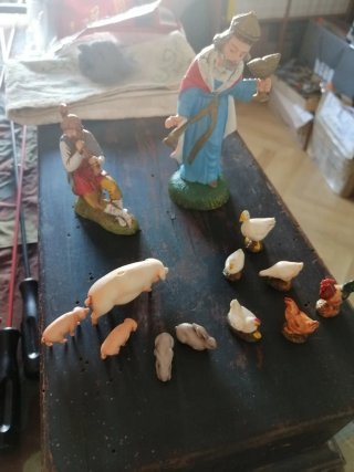 Statuine Presepe: Pastore, Re Magi, Animali