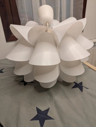 Lámpara Knappa Ikea Papel Blanca