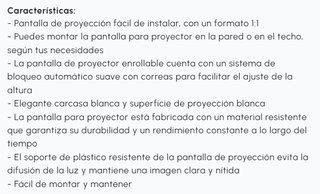 Pantalla Proyección Portátil 99