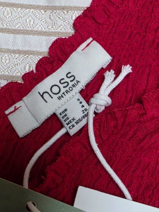 Top Hoss Intropia Rojo Fruncido Sin Mangas