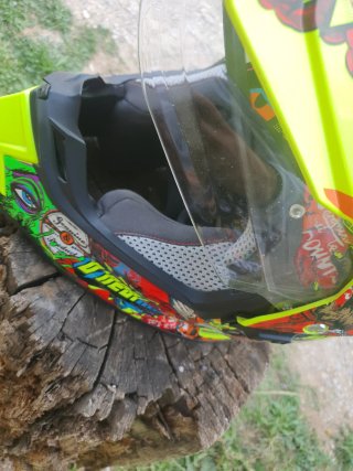 Casco y guantes moto Enduro/Motocross