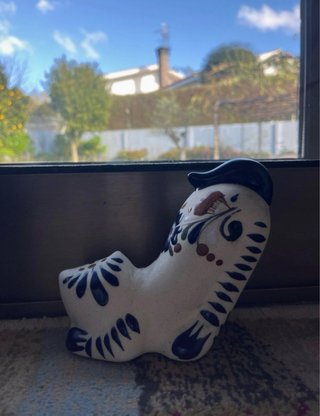 Figura Gato Cerámica Vintage Tonalá México