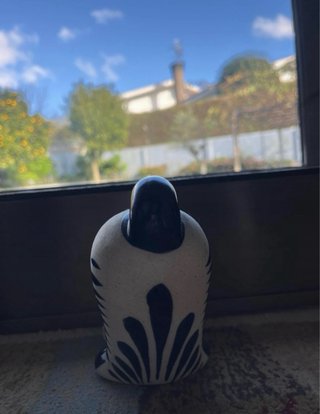 Figura Gato Cerámica Vintage Tonalá México