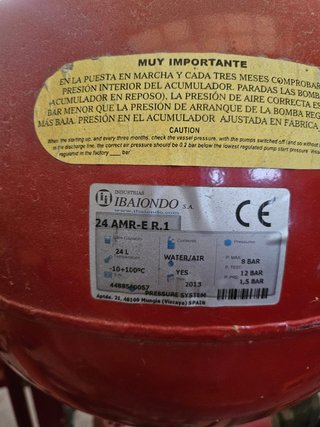 Depósito contraincendio 12000L con bomba
